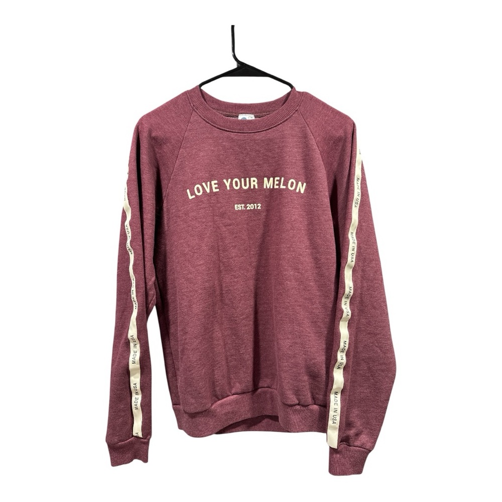 Love Your Melon Burgundy Crewneck Sweater